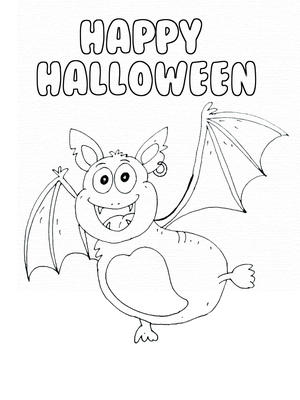 Happy 
Halloween - Coloring Card