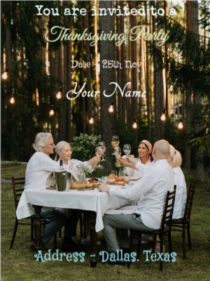 Thanksgiving Party Invitation