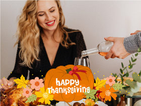 Happy Thanksgiving - Thanksgiving Photocard