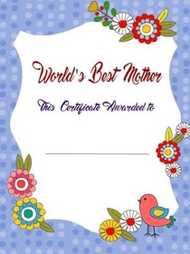 Best Mother Certificate