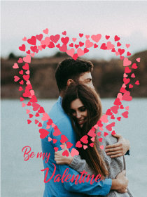 Be My Valentine - Valentines Day Photocard