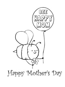 Bee Happy Mom - Happy Mother's Day