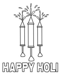 Holi Coloring Card