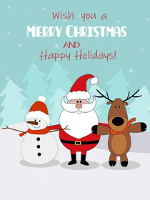 Wish You a Merry Christmas and Happy Holidays