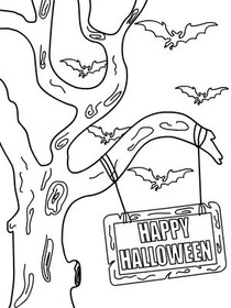 Happy 
Halloween - Coloring Card