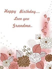 Happy Birthday - Love You Grandma