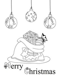 Merry Christmas - Coloring Card