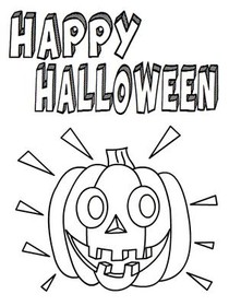 Happy 
Halloween - Coloring Card
