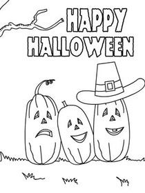 Happy 
Halloween - Coloring Card
