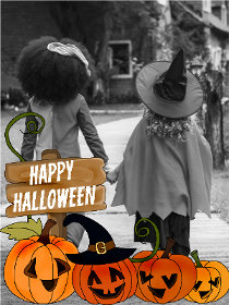 Happy Halloween - Halloween Photocard