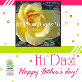 Hi Dad Happy Father's Day - Photocard