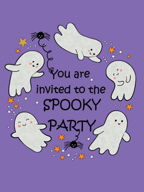 Hapy Halloween! Adorable party invite with fun, festive, and perfect for any spooky event!