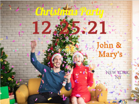 Christmas Party Invitation - Christmas Photocard