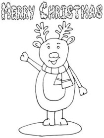 Merry Christmas - Coloring Card