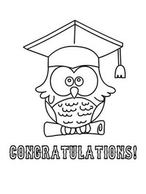 congratulations! - Graduation Coloring Card