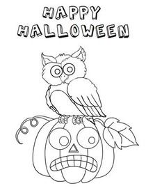 Happy 
Halloween - Coloring Card