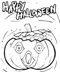 Happy 
Halloween - Coloring Card