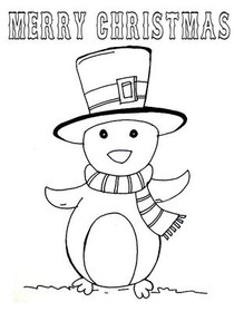 Merry Christmas - Coloring Card