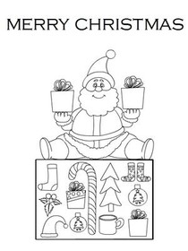 Merry Christmas - Coloring Card
