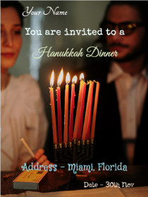 Hanukkah Invitation