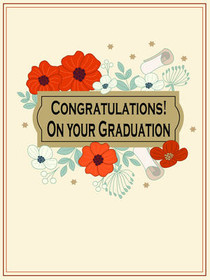 Congratulations! On Your Graduation