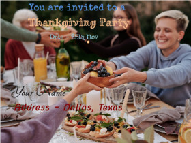 Thanksgiving Party Invitation