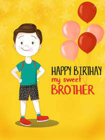 Happy Birthday My Sweet Brother