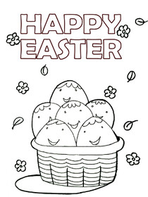Easter Coloring Card