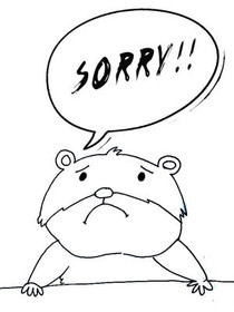 Sorry!! - Coloring Card