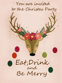 You are Invited to the Christmas Party - Eat Drink and Be Merry