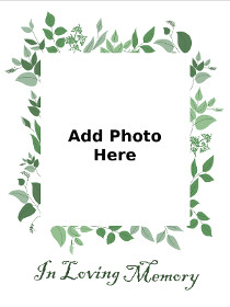 Memorial Service Announcement