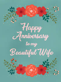 Happy Anniversary to My Beautiful Wife
