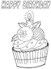 Birthday Coloring Card