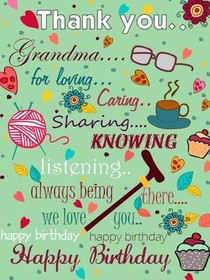 Thank You Grandma - Happy Birthday