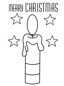 Merry Christmas - Coloring Card