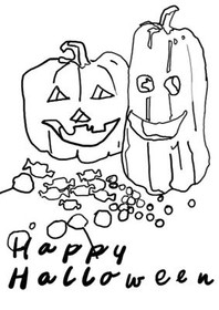 Happy 
Halloween - Coloring Card