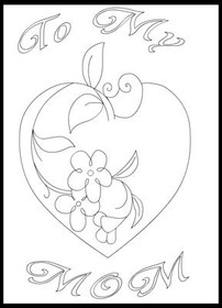 To My Mom - Coloring Card