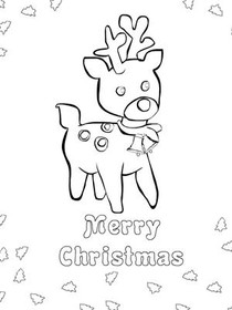 Merry Christmas - Coloring Card