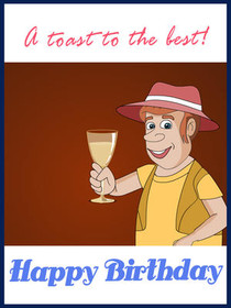 Toast to the Best - Happy Birthday