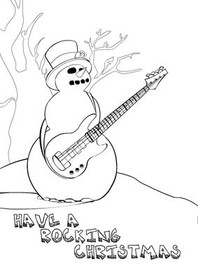 Have a Rocking Christmas - Coloring Card