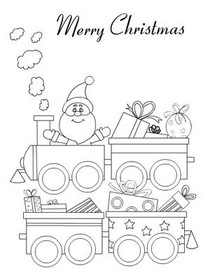 Merry Christmas - Coloring Card