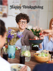 Happy Thanksgiving - Thanksgiving Photocard