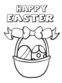 Easter Coloring Card